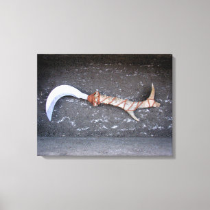 Druid, bolline, druid, sickle, wicca canvas print