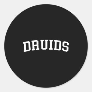 Druids classic round sticker
