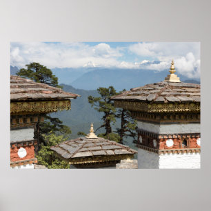 Druk Wangyal Chortens Poster