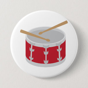 Drum 7.5 Cm Round Badge