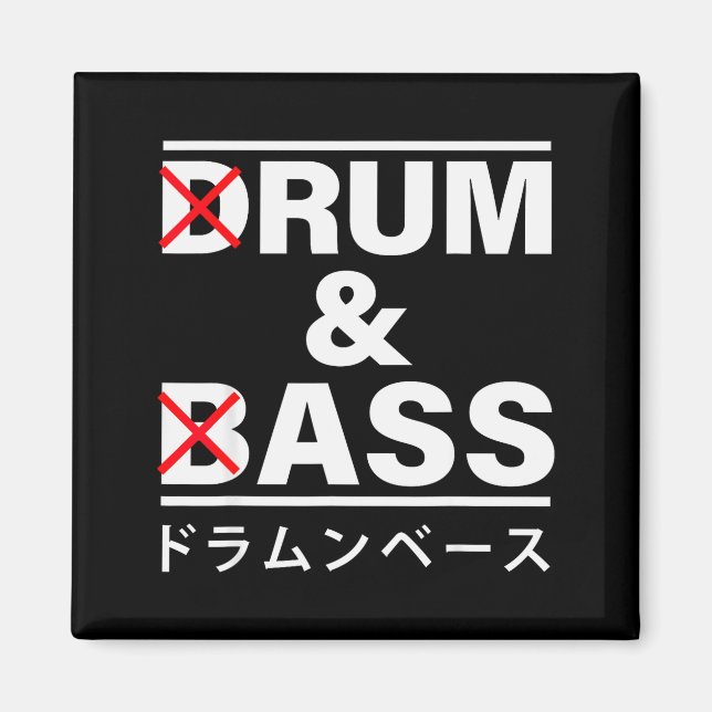 Drum And B Japanese Funny  Magnet (Front)