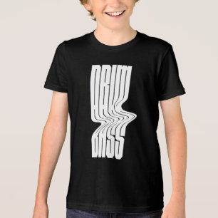 drum and bass bold logo design Tri-Blend shirt