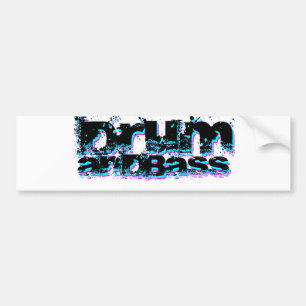 Drum and Bass Bumper Sticker