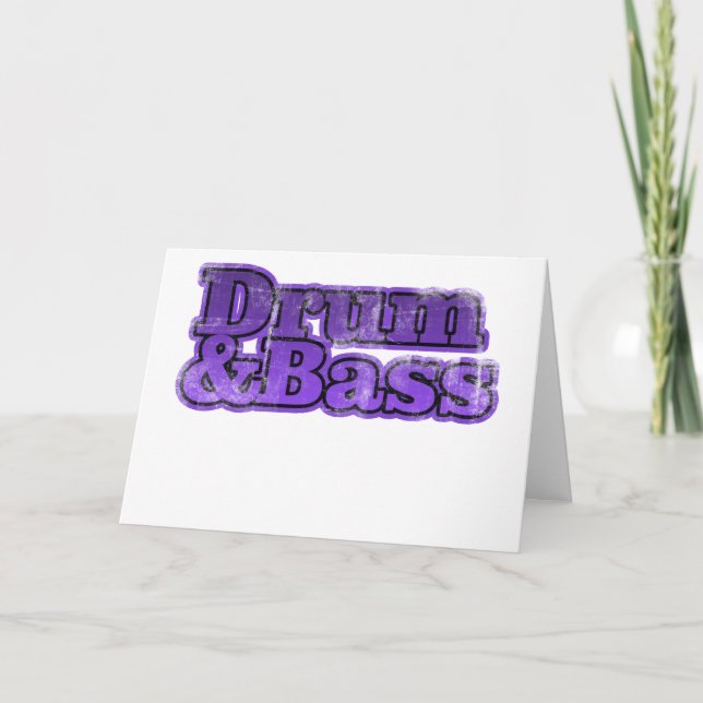 Drum and Bass Purple Card (Front)