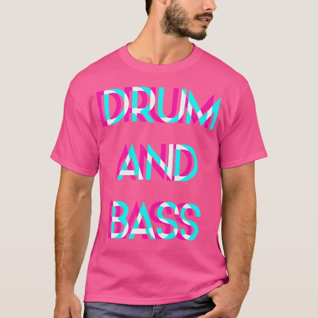 Drum And Bass Rave Festival Edm Raver Dj Musik T-Shirt (Front)
