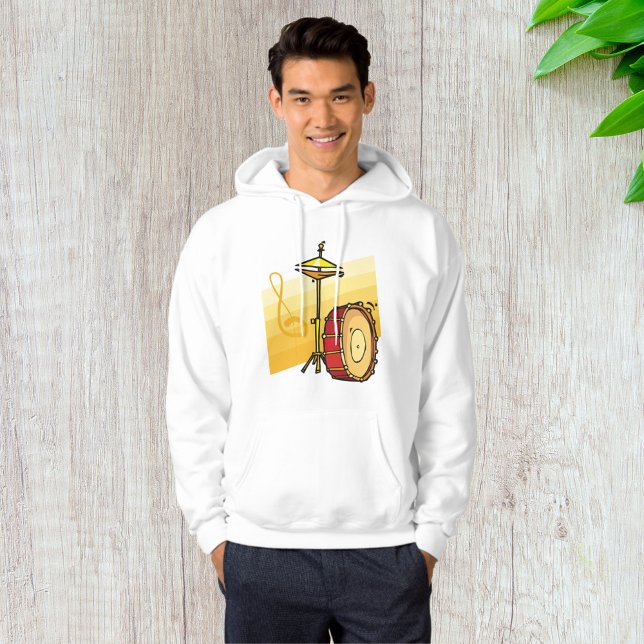 Drum and Cymbal Music Percussion Art Hoodie (Creator Uploaded)