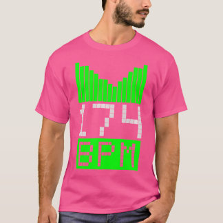 Drum  Bass 174 Bpm - Dnb Jungle Party Raver Dj Gif T-Shirt