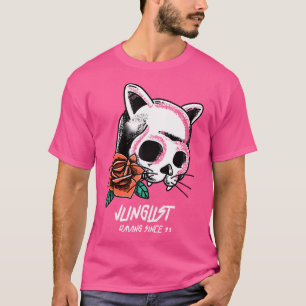 Drum  Bass Liquid Jungle Music Edm Drum N Bass Cat T-Shirt
