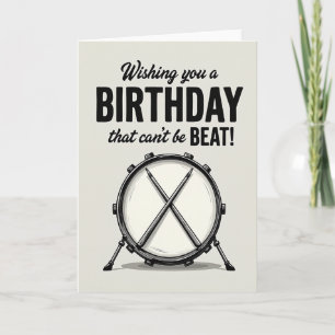 Drum Beat Birthday Card