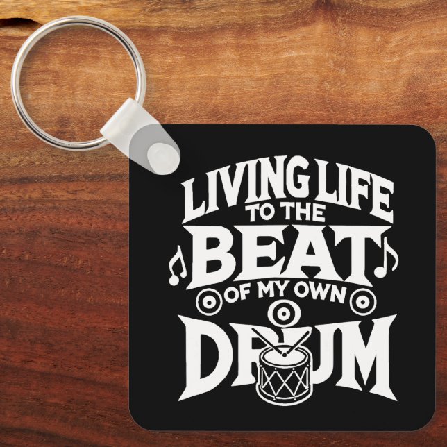 Drum Beat Key Ring (Front)