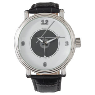 Drum Black and White Rock Music Cool Watch