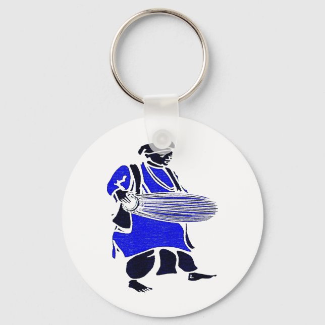 DRUM BLUE KEY RING (Front)