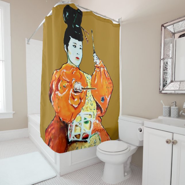 Drum Ceremony Shower Curtain (In Situ)