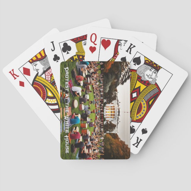 Drum circle at the White House Playing Cards (Back)