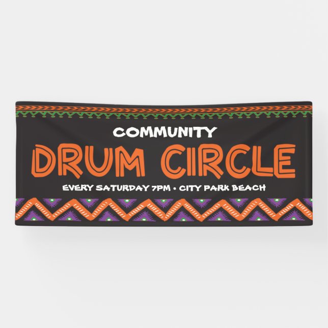 Drum Circle Event Banner (Horizontal)