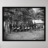 Drum Corps in Bealeton, VA 1863