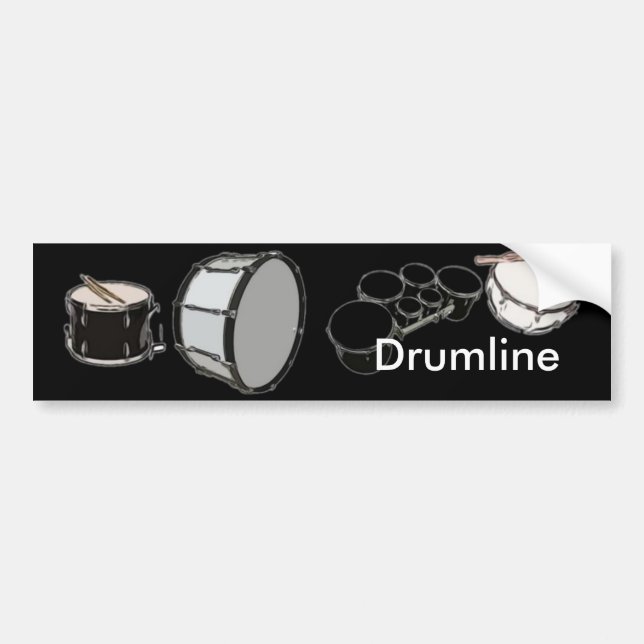 Drum Corps - Marching Band - Drumline Bumper Sticker (Front)
