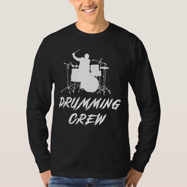 Drum Crew Awesome Tee: Beats and Laughter Unite! T-Shirt (Front)