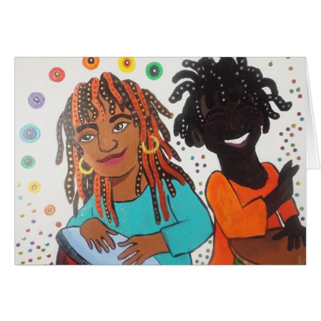 Drum Day Notecard  (Front Horizontal)