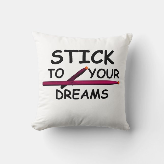 Drum Drummer Musician Band Through Pillow (Front)