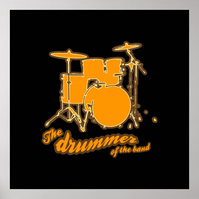 Drum for walls poster (Front)