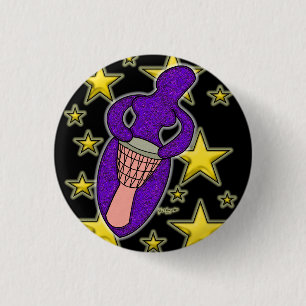 Drum Goddess Button