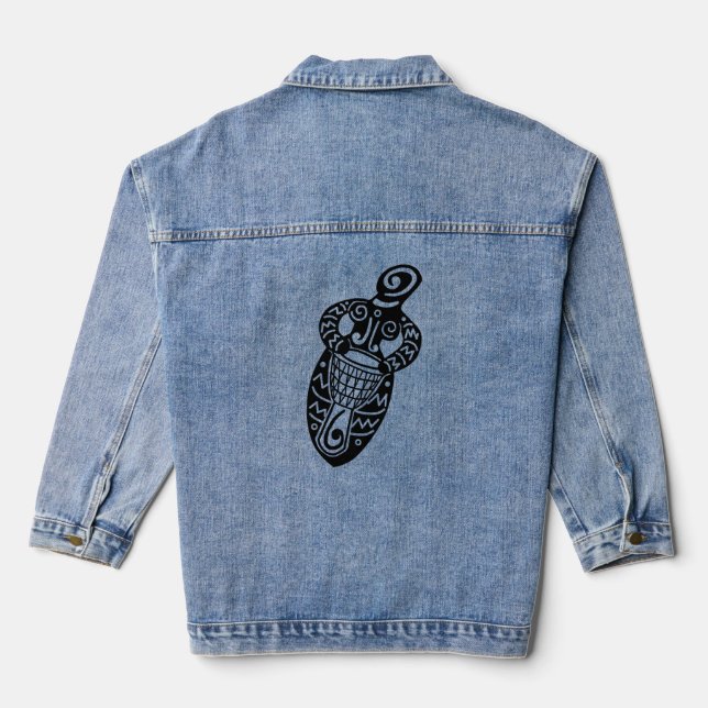 Drum Goddess Denim Jacket (Back)