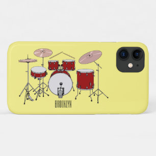 Drum kit cartoon illustration  Case-Mate iPhone case