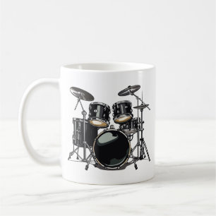 Drum kit coffee mug