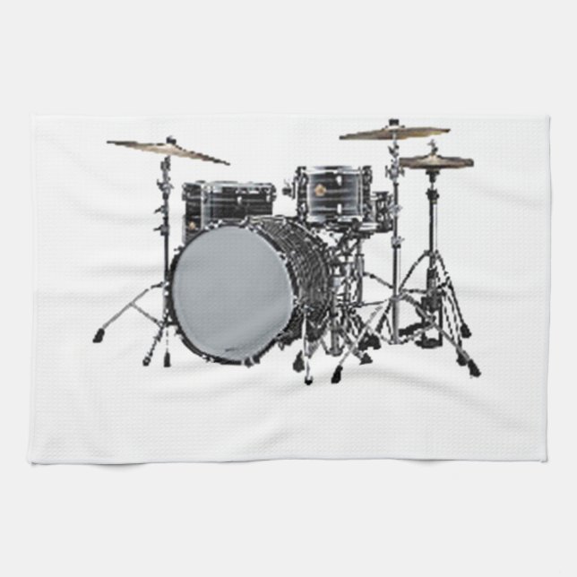 "Drum kit" design gifts and products Tea Towel (Horizontal)