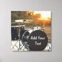 Drum Kit Drummer Rock Personalise Customise