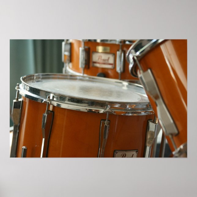 Drum Kit Music Percussion Poster (Front)