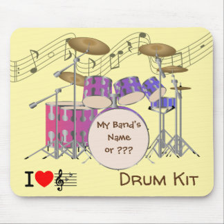DRUM KIT on a Mouse Pad #2 - I ''Heart'' Music