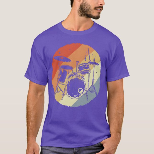 Drum Kit Retro friend T-Shirt (Front)