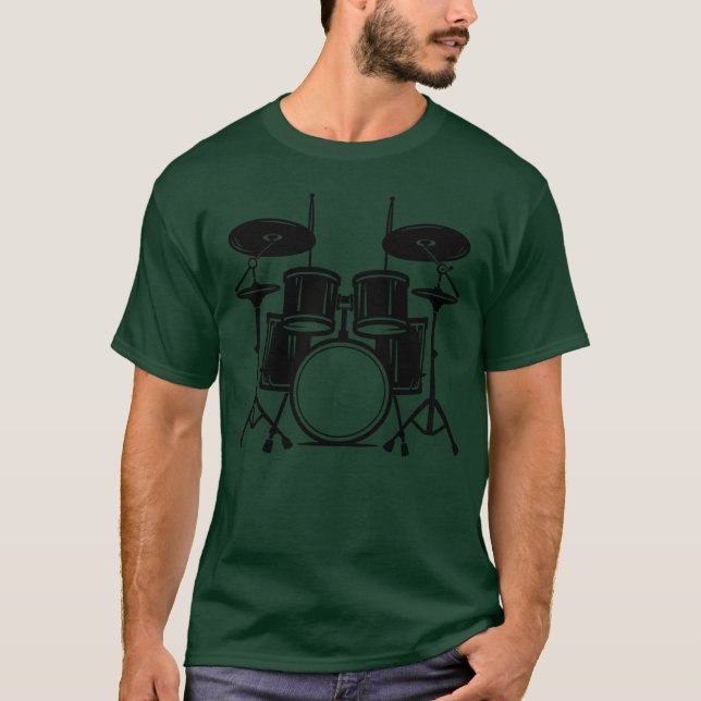 Drum Kit retro T-Shirt (Front)
