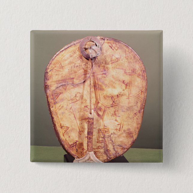 Drum, Lapland 15 Cm Square Badge (Front)