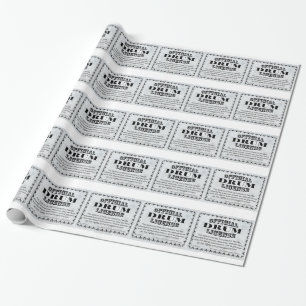 Drum License Wrapping Paper