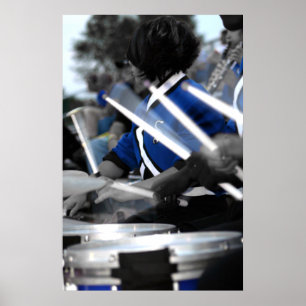Drum Line Colourized Poster