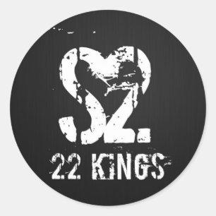 Drum Logo Classic Round Sticker