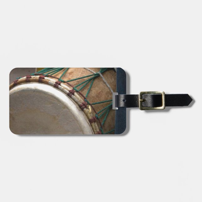 drum luggage tag (Front Horizontal)