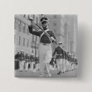 Drum Major 15 Cm Square Badge
