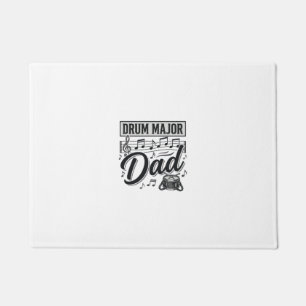 Drum Major Dad Vintage Music Shirt Design_1 Doormat