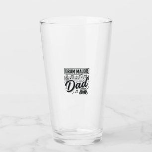 Drum Major Dad Vintage Music Shirt Design_1 Glass