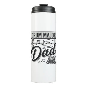 Drum Major Dad Vintage Music Shirt Design_1 Thermal Tumbler