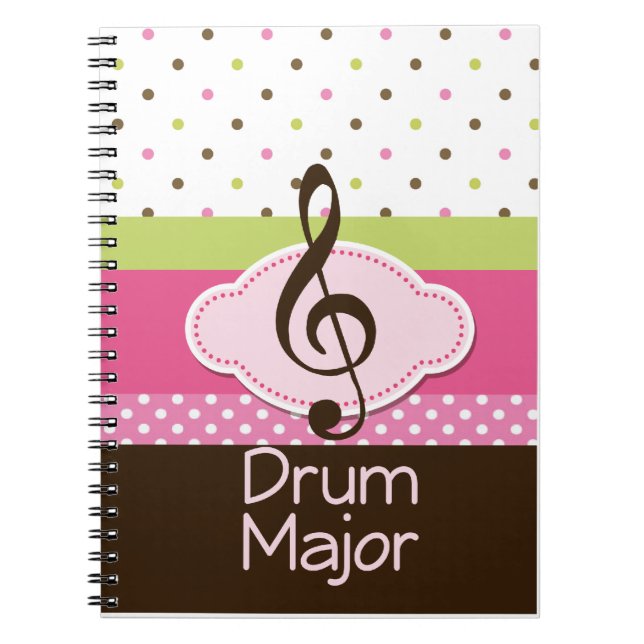 Drum Major Gift Journal Notebook (Front)