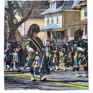 Drum Major of Pipe Band Shower Curtain