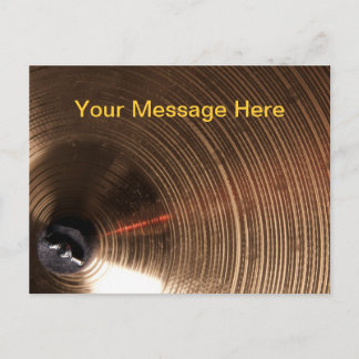 Drum or Drummer Cymbal Picture Postcard