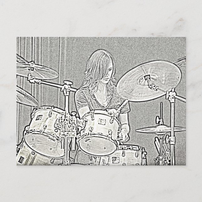 Drum or Drummer Postcard (Front)