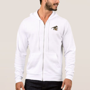 Drum-Playing Dinosaur Design Hoodie