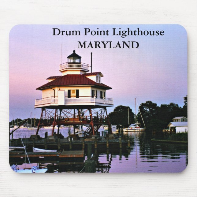 Drum Point Lighthouse, Maryland Mousepad (Front)